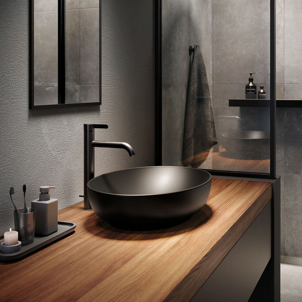 TOTO LAVABO MATTE BLACK ROUND