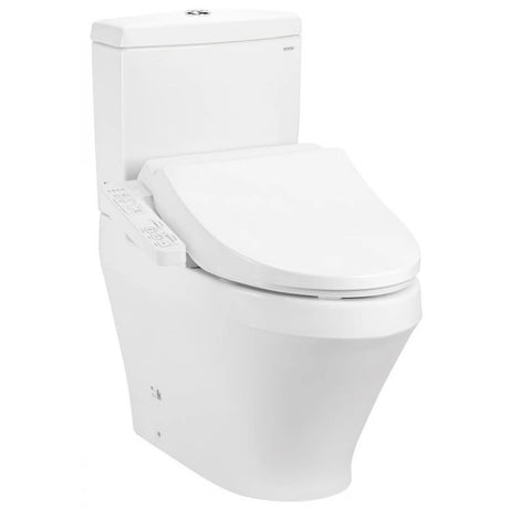 Bon Cau dien Tu TOTO CS945PDW18#XW Nap Rua Washlet TCF23710AAA C2 Simple Thoat Ngang