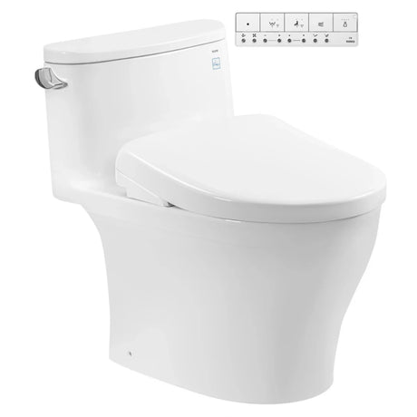 Bon Cau dien Tu TOTO MS887CRW23#XW Nap Rua Washlet TCF47360GAA S7 Giấu Day