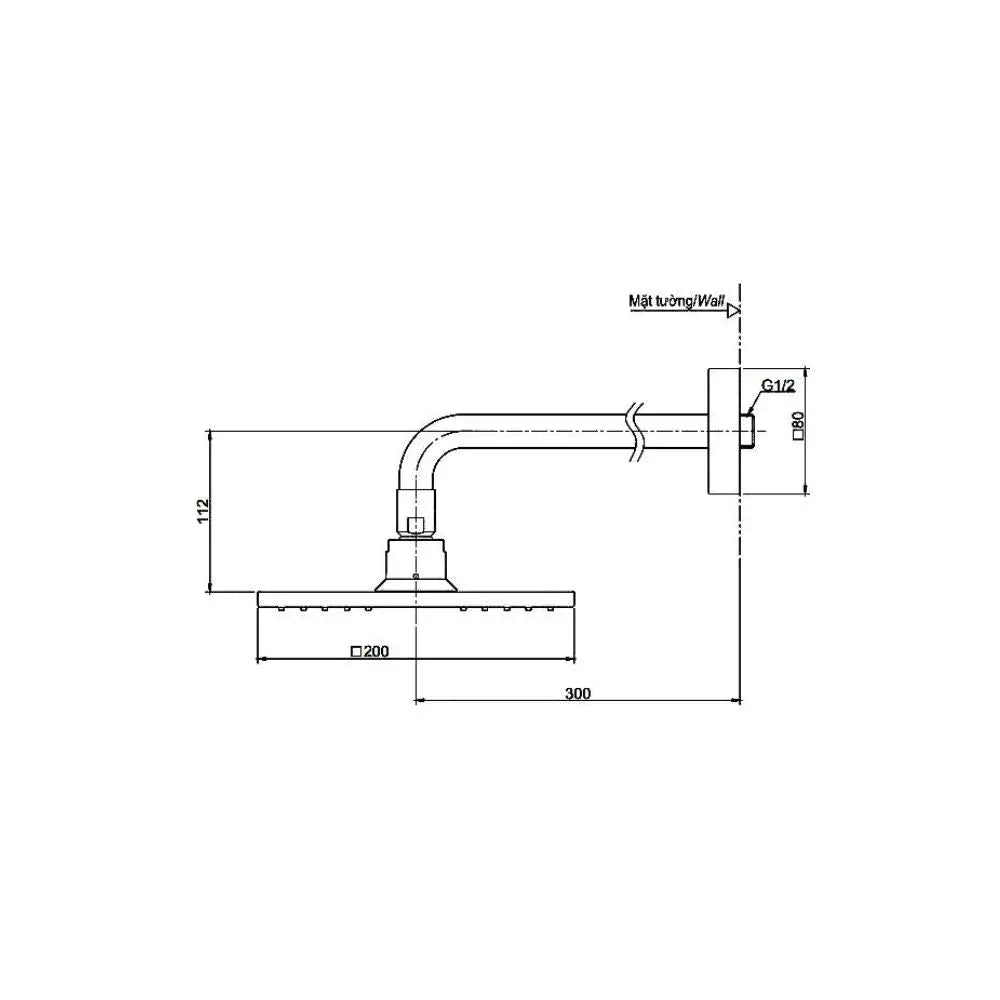 Bát sen gắn tường DBX115CAMR | Thiết Bị Vệ Sinh TOTO