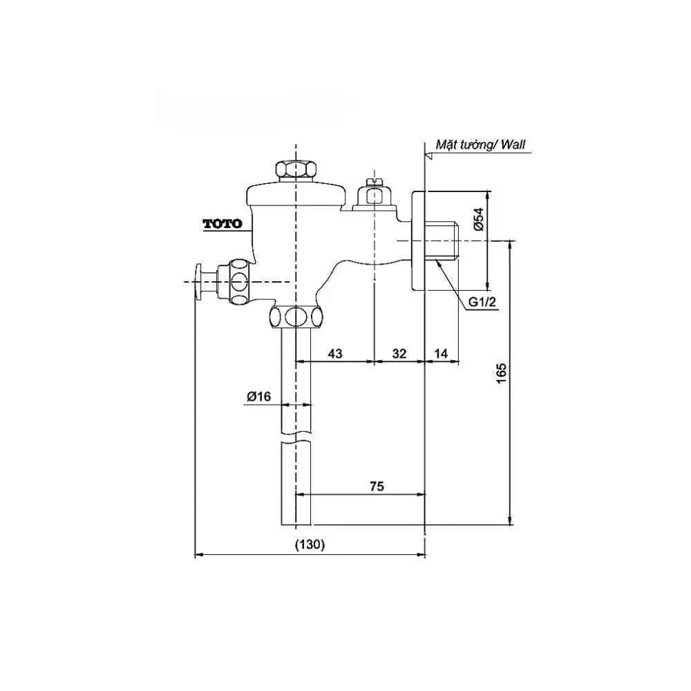 Du601N Van Xả Tiểu Nam