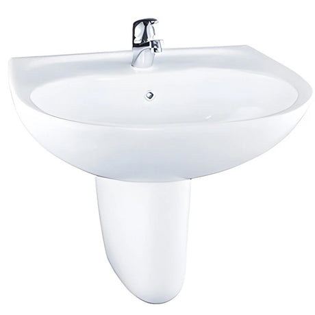 Chau Rua Lavabo TOTO LHT236CS#W Treo Tuong Chan Ngan
