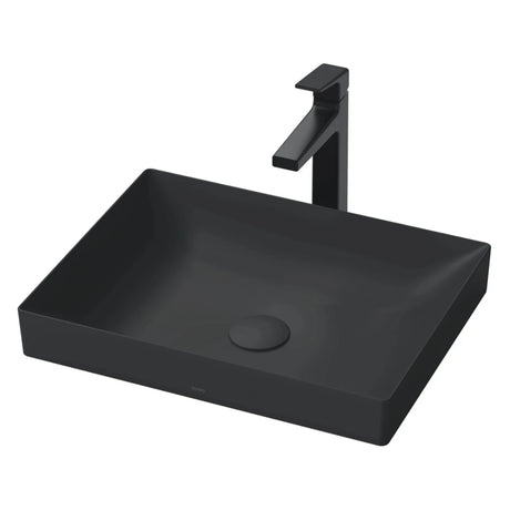 Chau Rua Mat Lavabo TOTO LT4715G19#MBL dat Ban Mau den Mo 500x380 mm