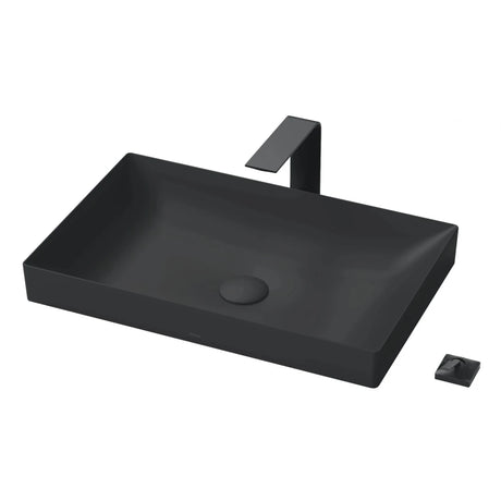 Chau Rua Mat Lavabo TOTO LT4716G19#MBL dat Ban Mau den Mo 600x380 mm