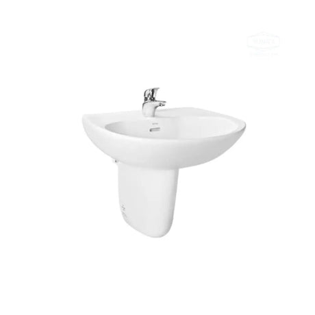 Lavabo TOTO LHT239CR#W Treo Tuong Chan Ngan