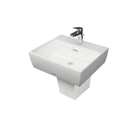 Chau Rua Mat Lavabo TOTO LHT328C#XW Chữ Nhat Treo Tuong Chan Ngan