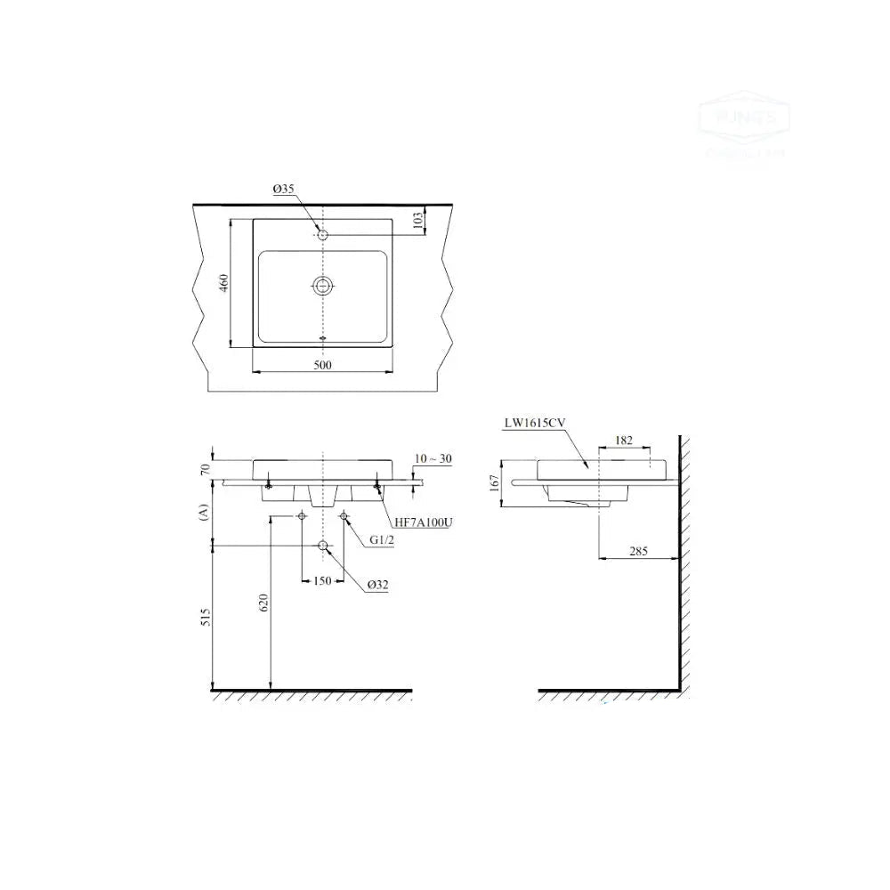 Lt1615C#Xw Lavabo Đặt Trên Bàn