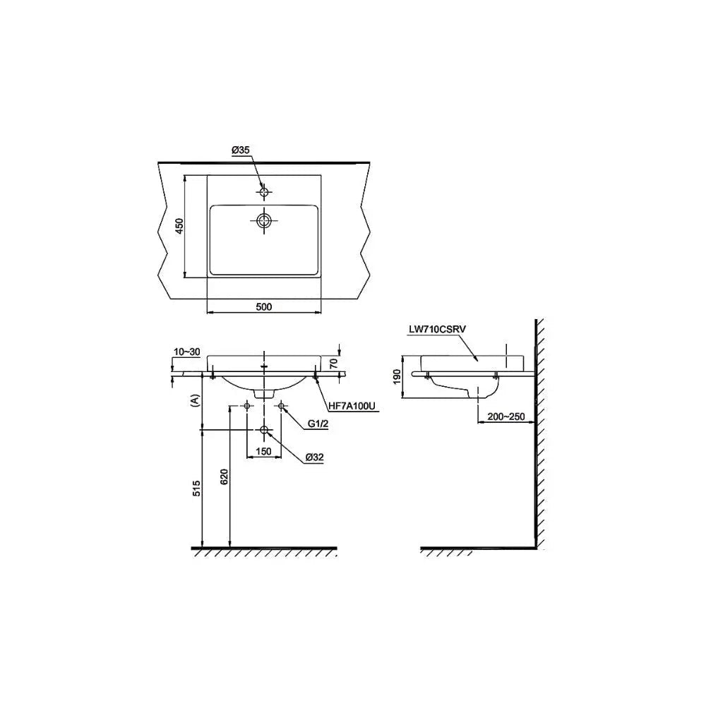 Lt710Csr#Xw Lavabo Đặt Trên Bàn
