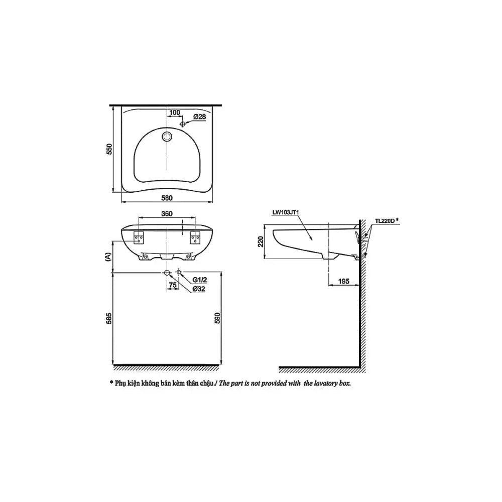Lw103Jt1#W Tl220D T205Qn Lavabo