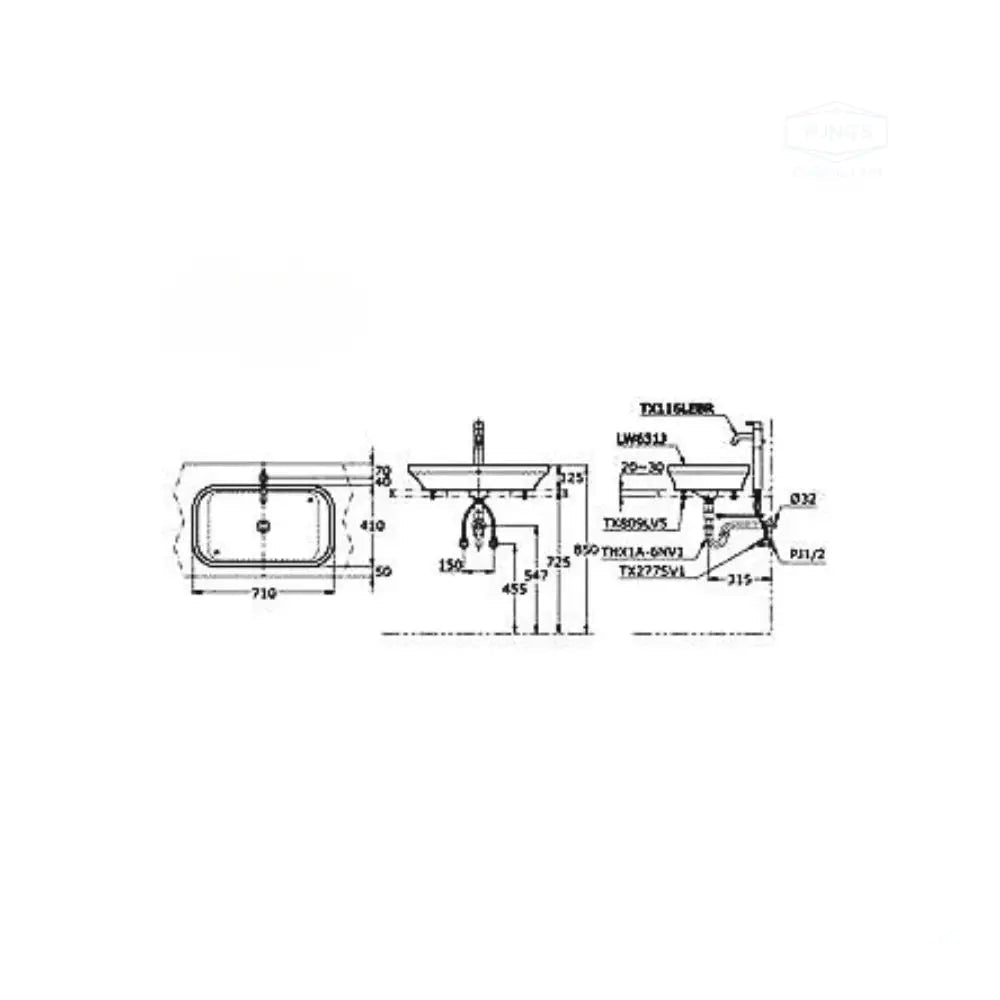 Lw631Jw/F#W Lavabo Đặt Trên Bàn