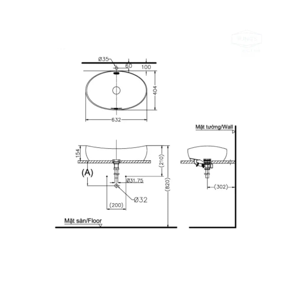 Pjs01We#Mw Lavabo Đặt Trên Bàn