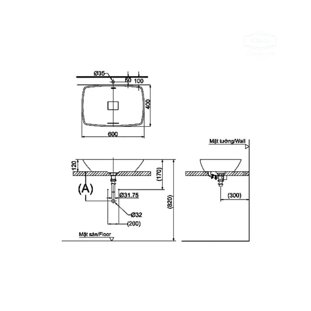 Pjs02We#gw Lavabo Đặt Trên Bàn