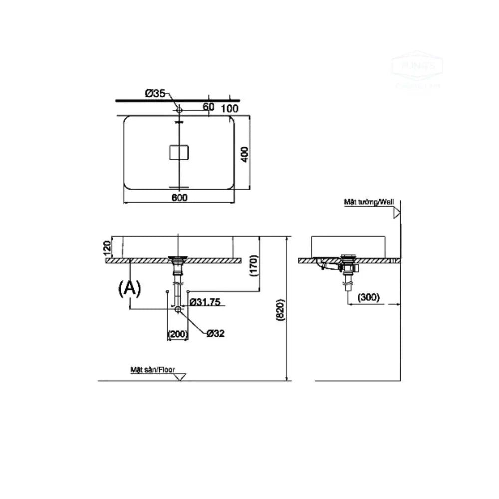 Pjs03We#Gw Lavabo Đặt Trên Bàn