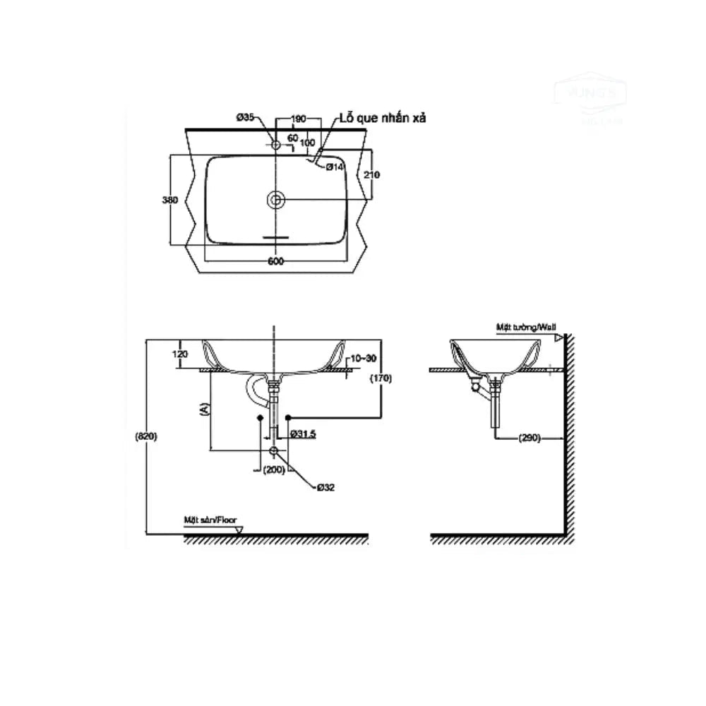 Pjs07We#Gw Lavabo Đặt Trên Bàn
