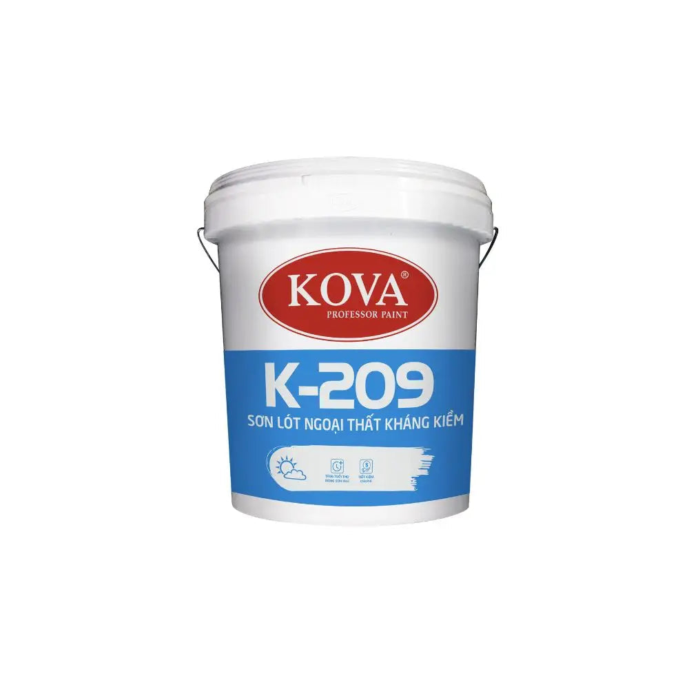 Sơn Lót Ngoại Thất Kháng Kiềm Kova K-209 Thùng 16L Trang Trí