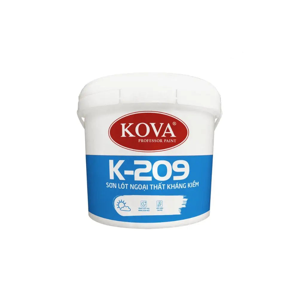 Sơn Lót Ngoại Thất Kháng Kiềm Kova K-209 Thùng 3.5L Trang Trí