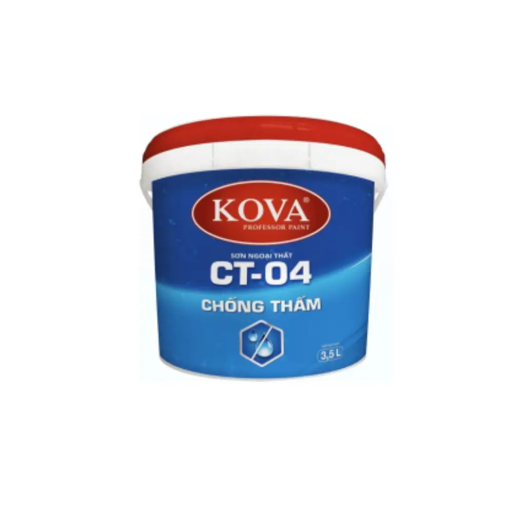 Sơn Ngoại Thất Cao Cấp Kova Ct-04 Chống Thấm (Bóng) Thùng 3.5L Trang Trí