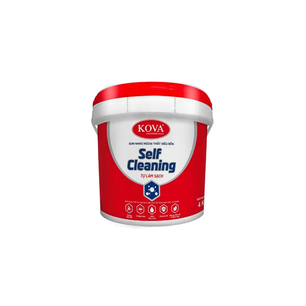 SƠN NGOẠI THẤT TỰ LÀM SẠCH SIÊU CAO CẤP KOVA NANO SELF-CLEANING (Nền S, T) | Nhà Phân Phối Cường Lâm