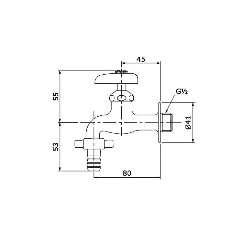 Vòi chậu rửa lạnh T26-13 | Thiết Bị Vệ Sinh TOTO
