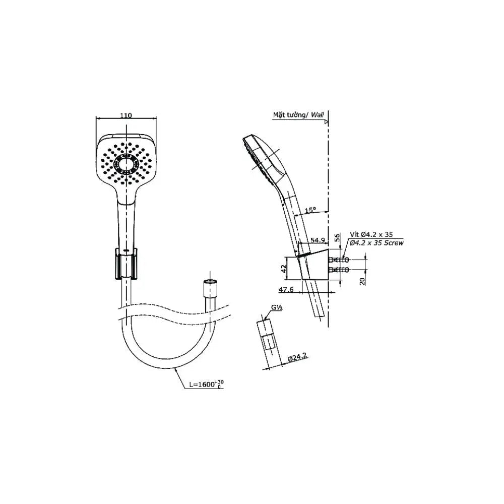 Tbg01302Va Tbw02005A Sen Tắm Gắn Tường
