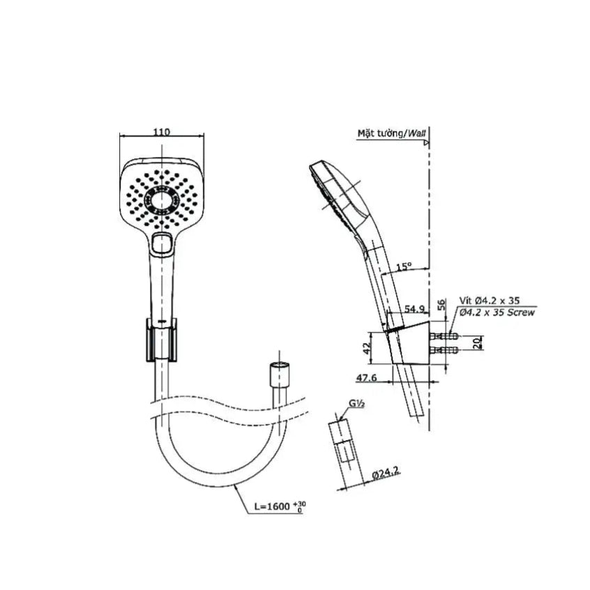 Tbg01302Va Tbw02006A Sen Tắm Gắn Tường