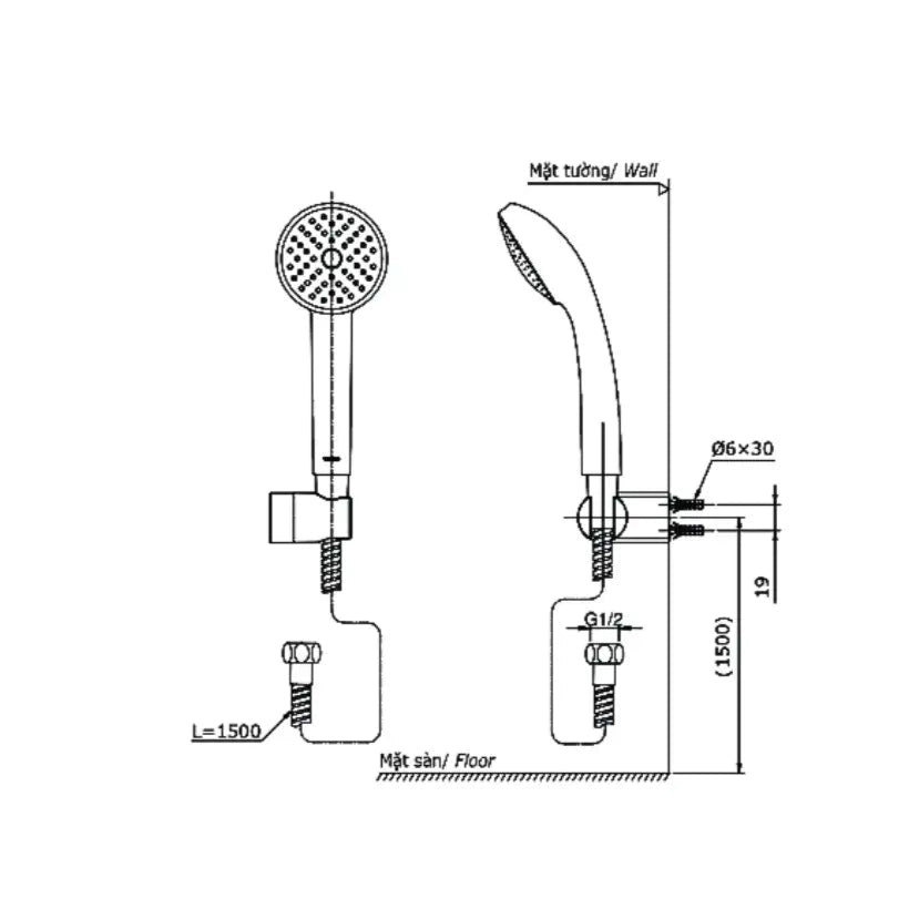 Tbg04302Va Dgh104Zr Sen Tắm Gắn Tường