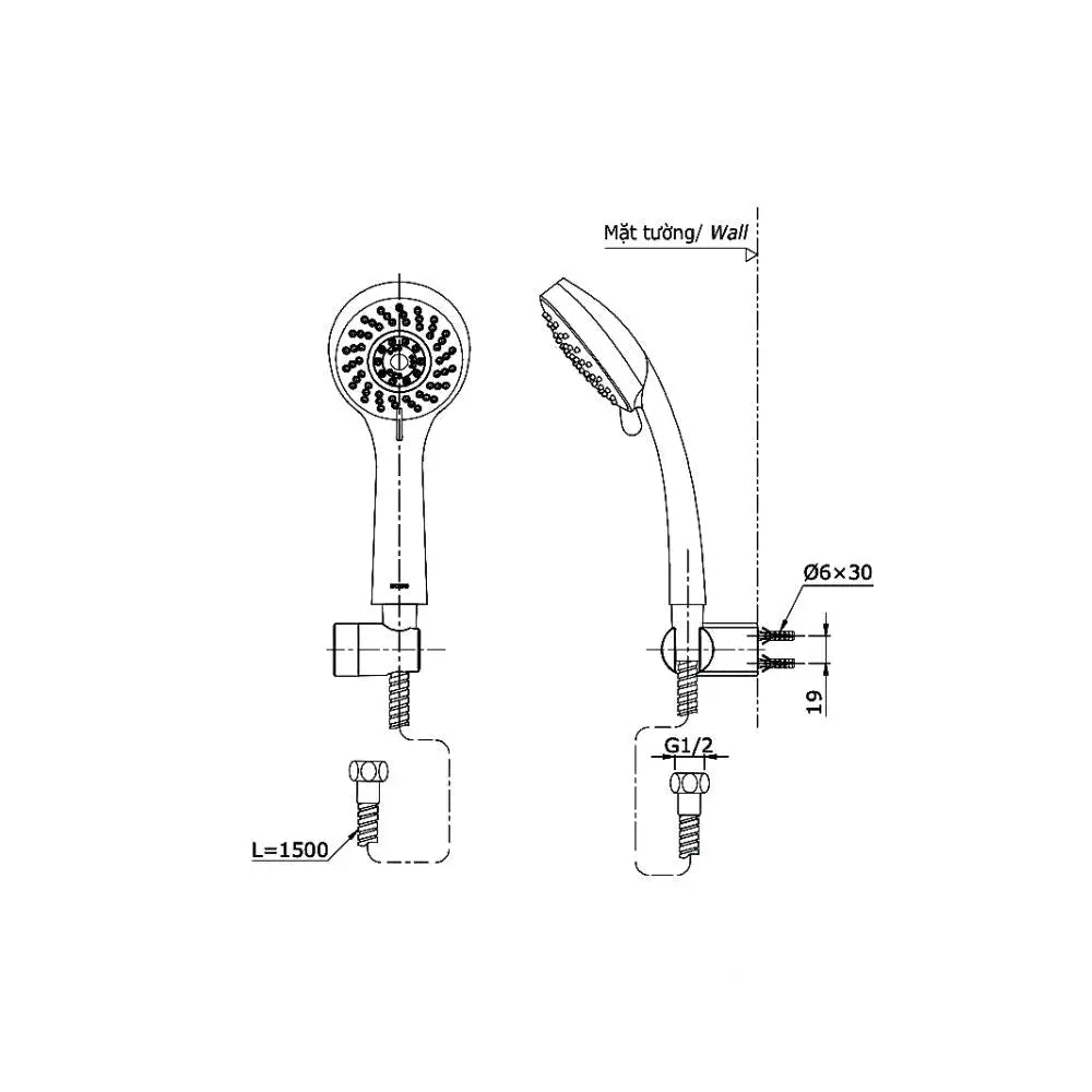 Tbg07302Va Dgh108Zr Sen Tắm Gắn Tường