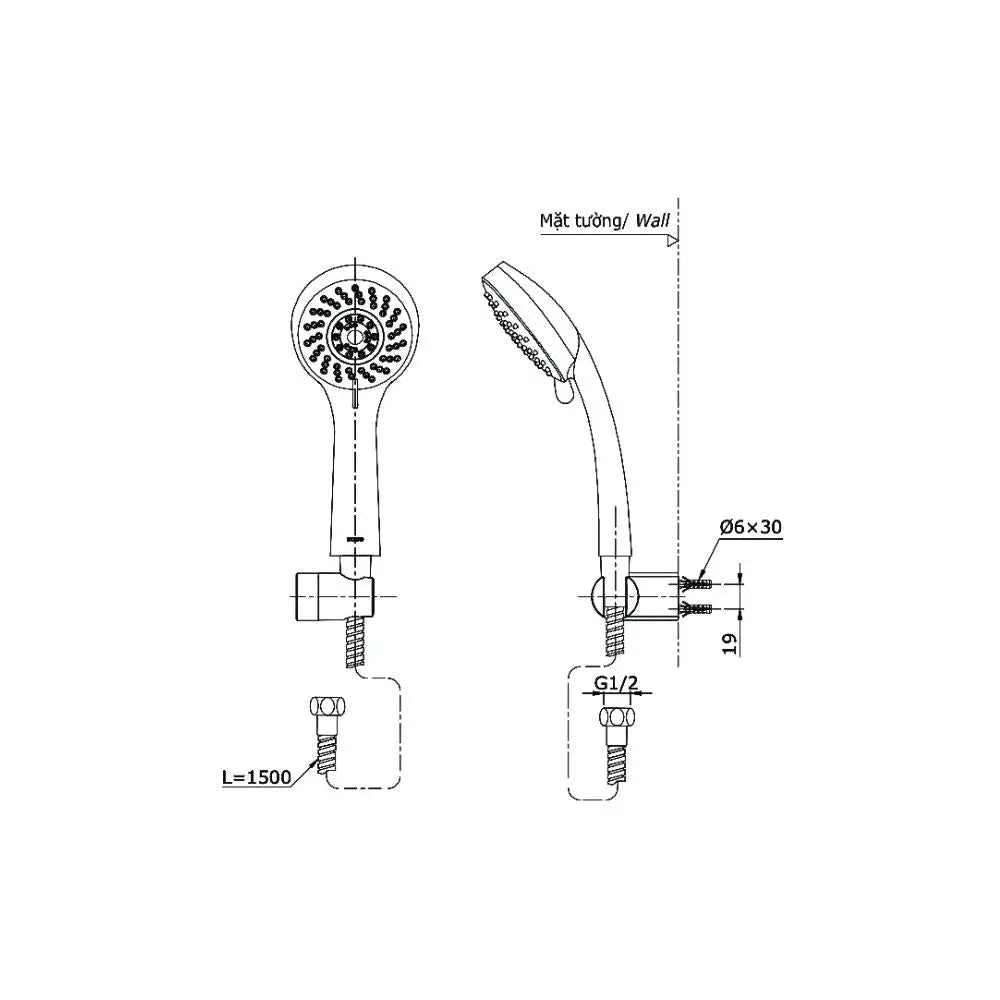 Tbg08302Va Dgh108Zr Sen Tắm Gắn Tường