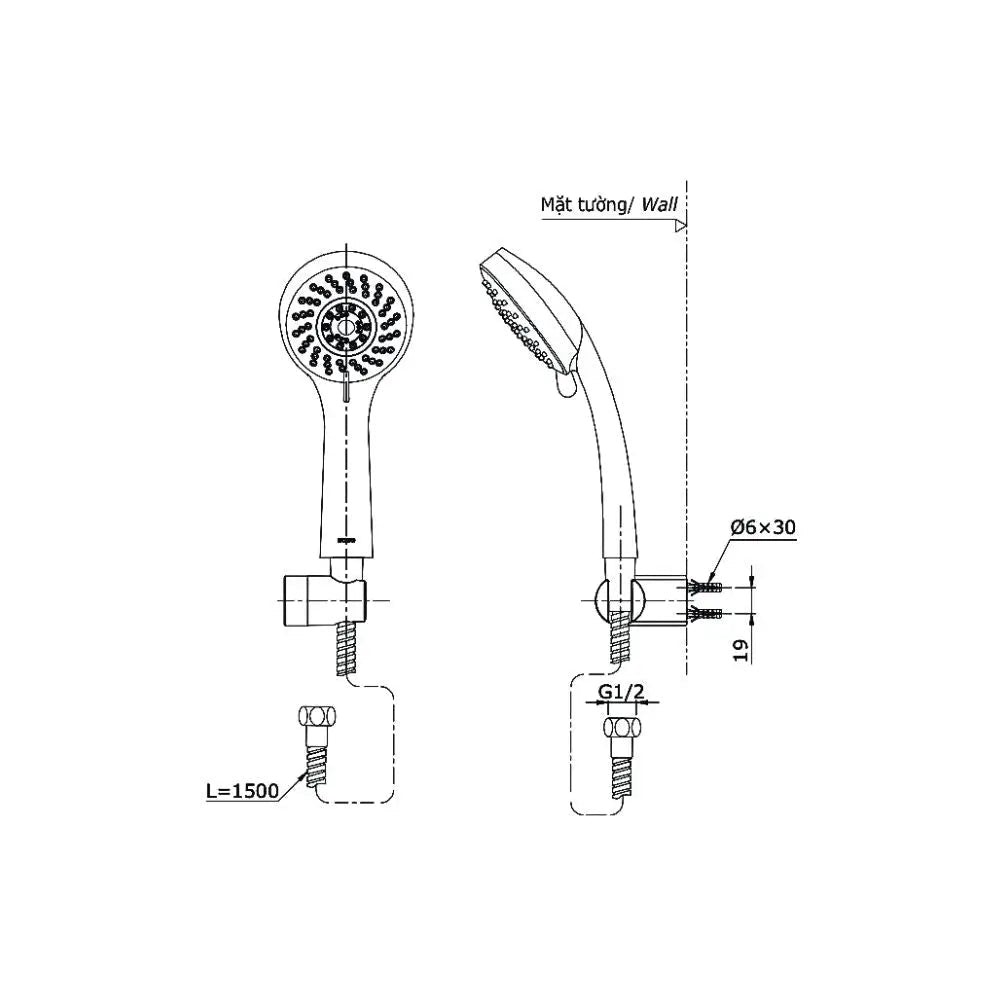 Tbg10302Va Dgh108Zr Sen Tắm Gắn Tường