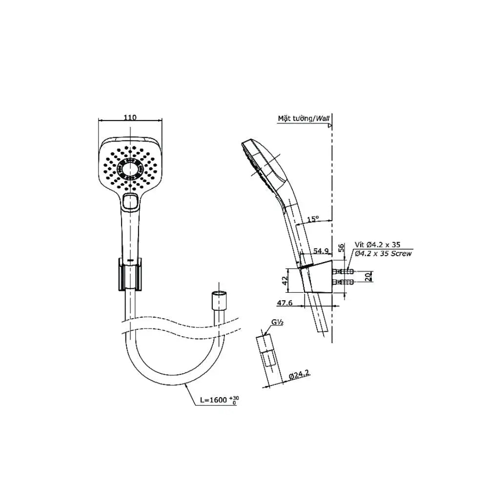 Tbg10302Va Tbw02006A Sen Tắm Gắn Tường