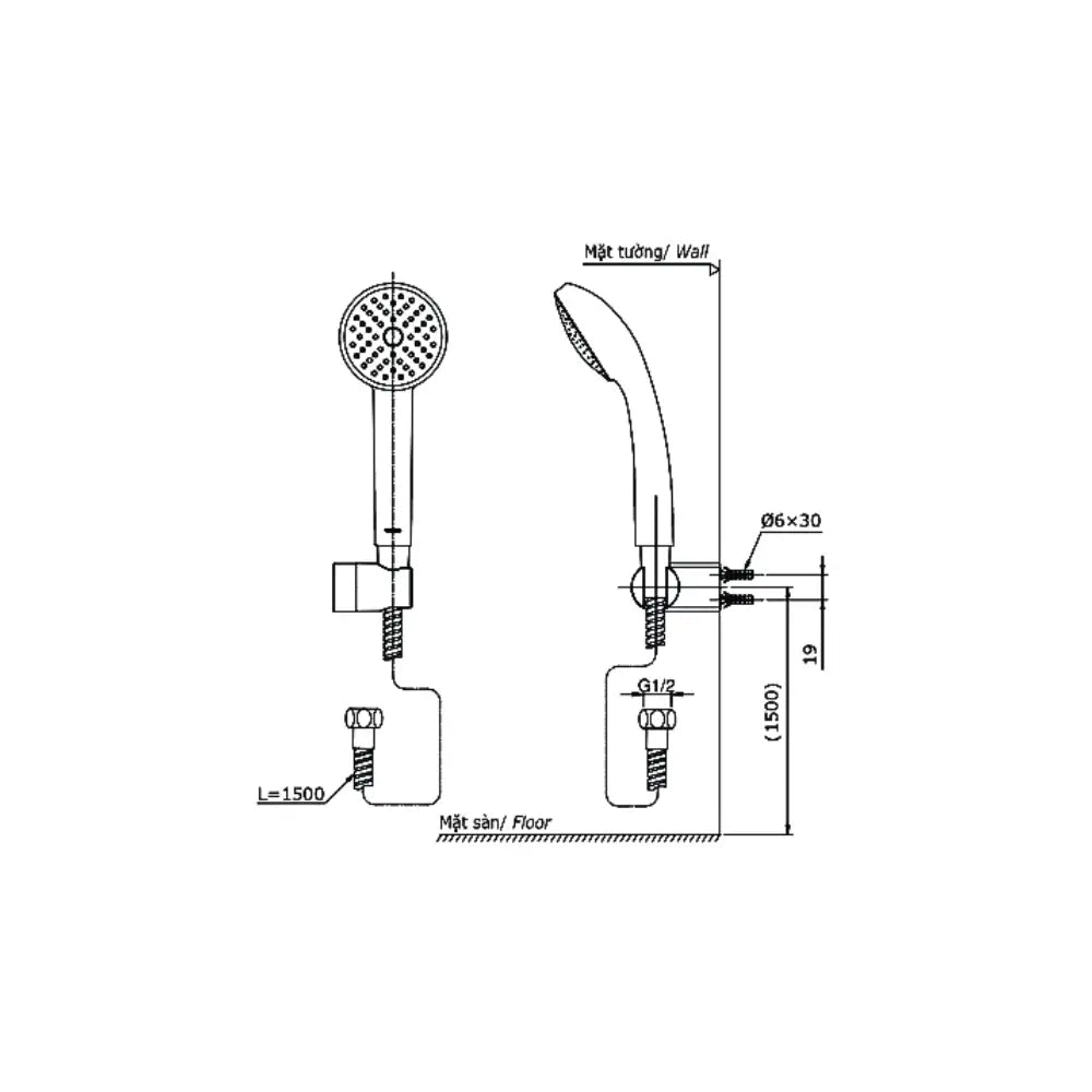 Tbg11302Va Dgh104Zr Sen Tắm Gắn Tường