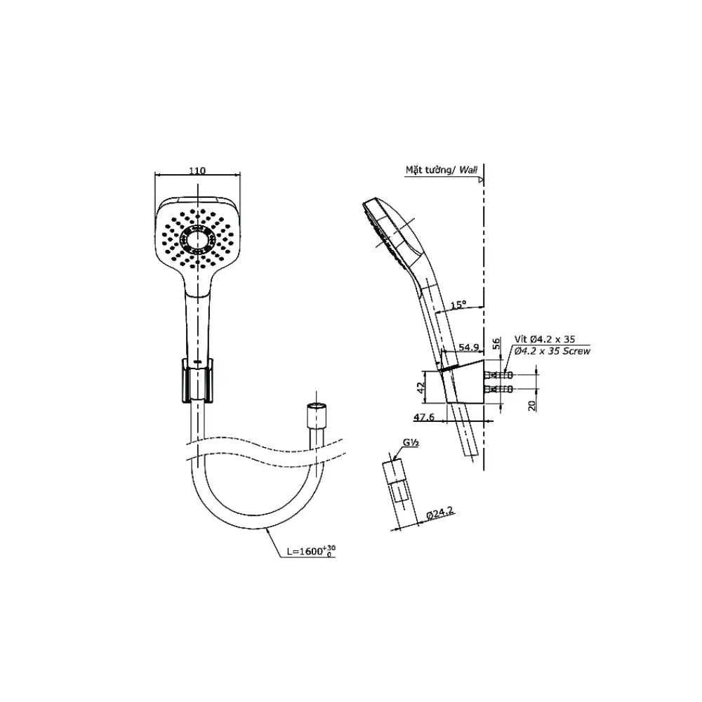 Tbg11302Va Tbw02005A Sen Tắm Gắn Tường