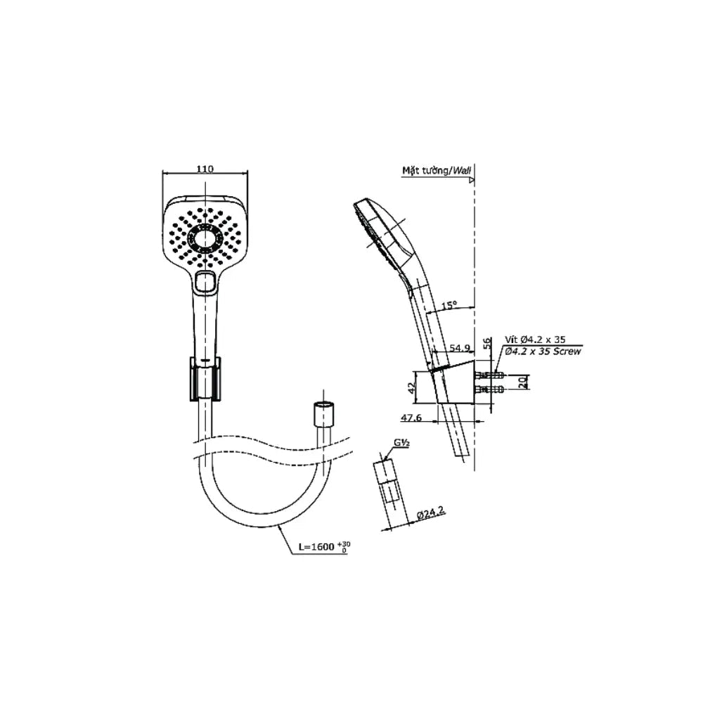 Tbg11302Va Tbw02006A Sen Tắm Gắn Tường