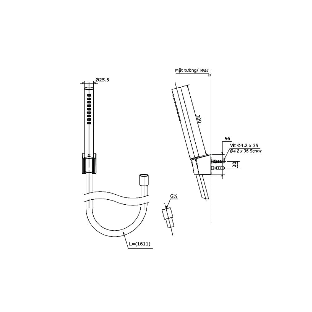 Tbg11302Va Tbw02017A Sen Tắm Gắn Tường