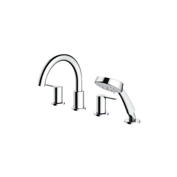 Vòi xả bồn nóng lạnh kèm sen tắm LB (4 lỗ) TBS01202BA | Thiết Bị Vệ Sinh TOTO