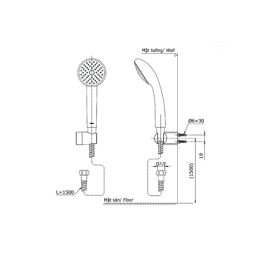 Bộ sen tắm nóng lạnh LB TBS01302V DGH104ZR | Thiết Bị Vệ Sinh TOTO