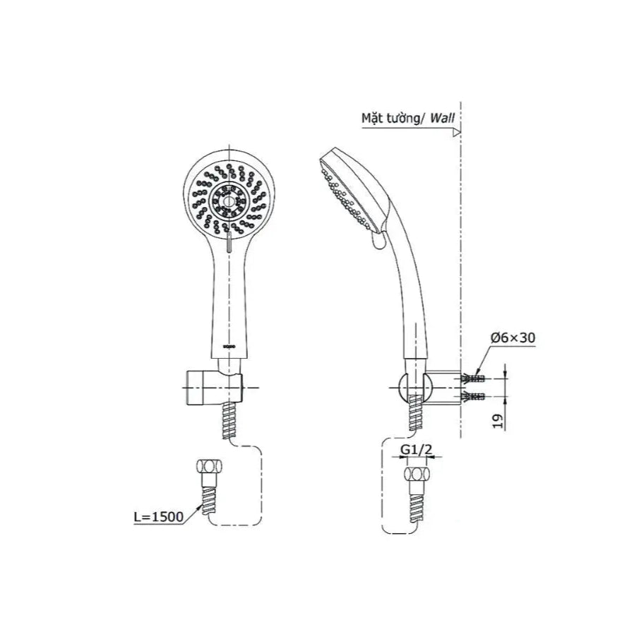 Bộ sen tắm nóng lạnh LF TBS04302V DGH108ZR | Thiết Bị Vệ Sinh TOTO