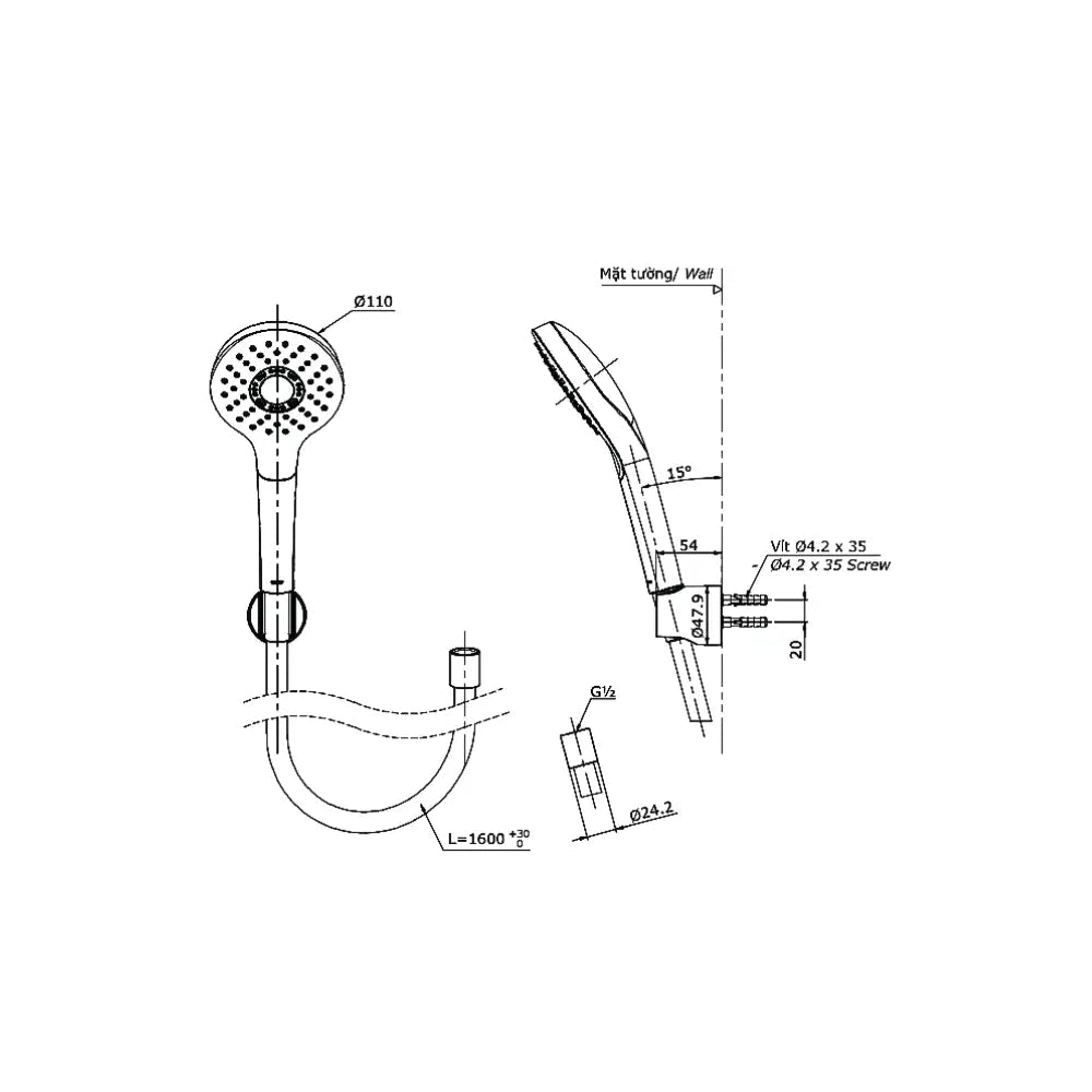 Sen tắm nhiệt độ TBV03427V TBW01008A | Thiết Bị Vệ Sinh TOTO