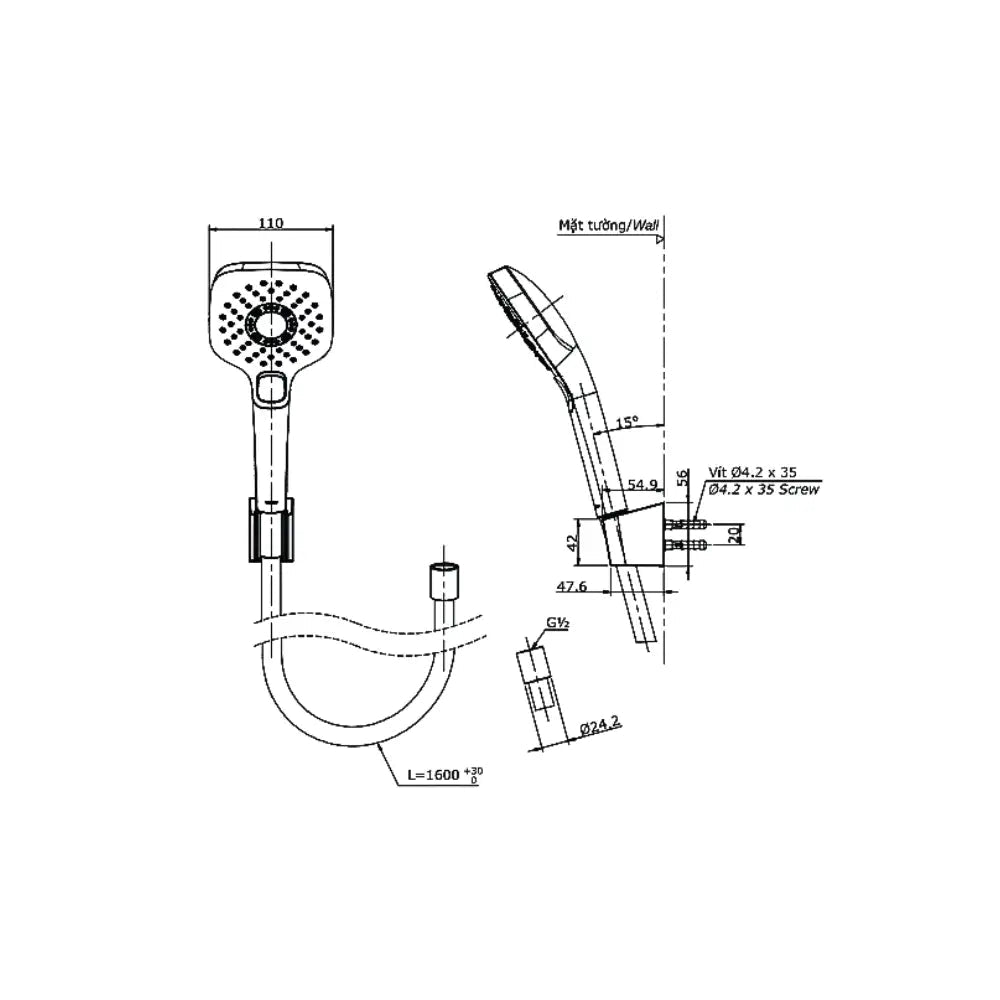 Sen tắm nhiệt độ TBV03427V TBW02006A | Thiết Bị Vệ Sinh TOTO