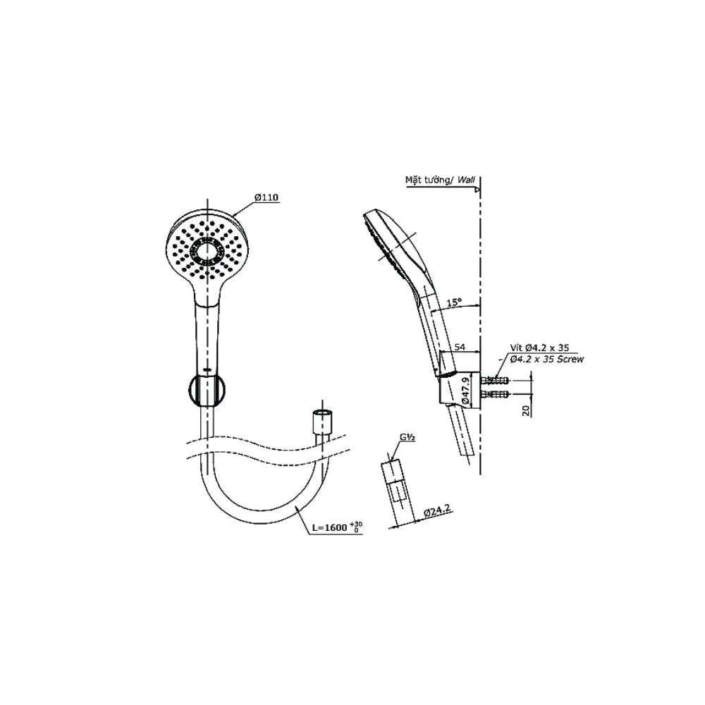 Sen tắm nhiệt độ TBV03429V TBW01008A | Thiết Bị Vệ Sinh TOTO