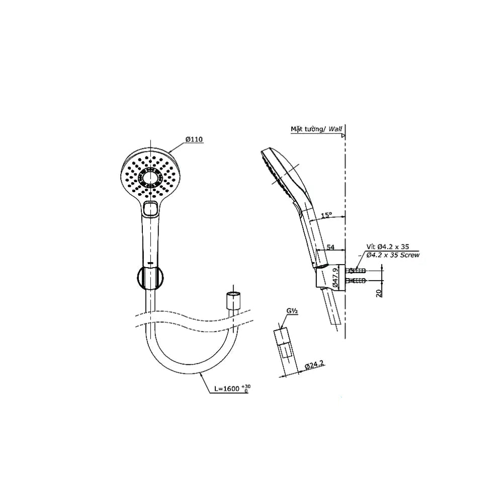 Sen tắm nhiệt độ TBV03429V TBW01010A | Thiết Bị Vệ Sinh TOTO