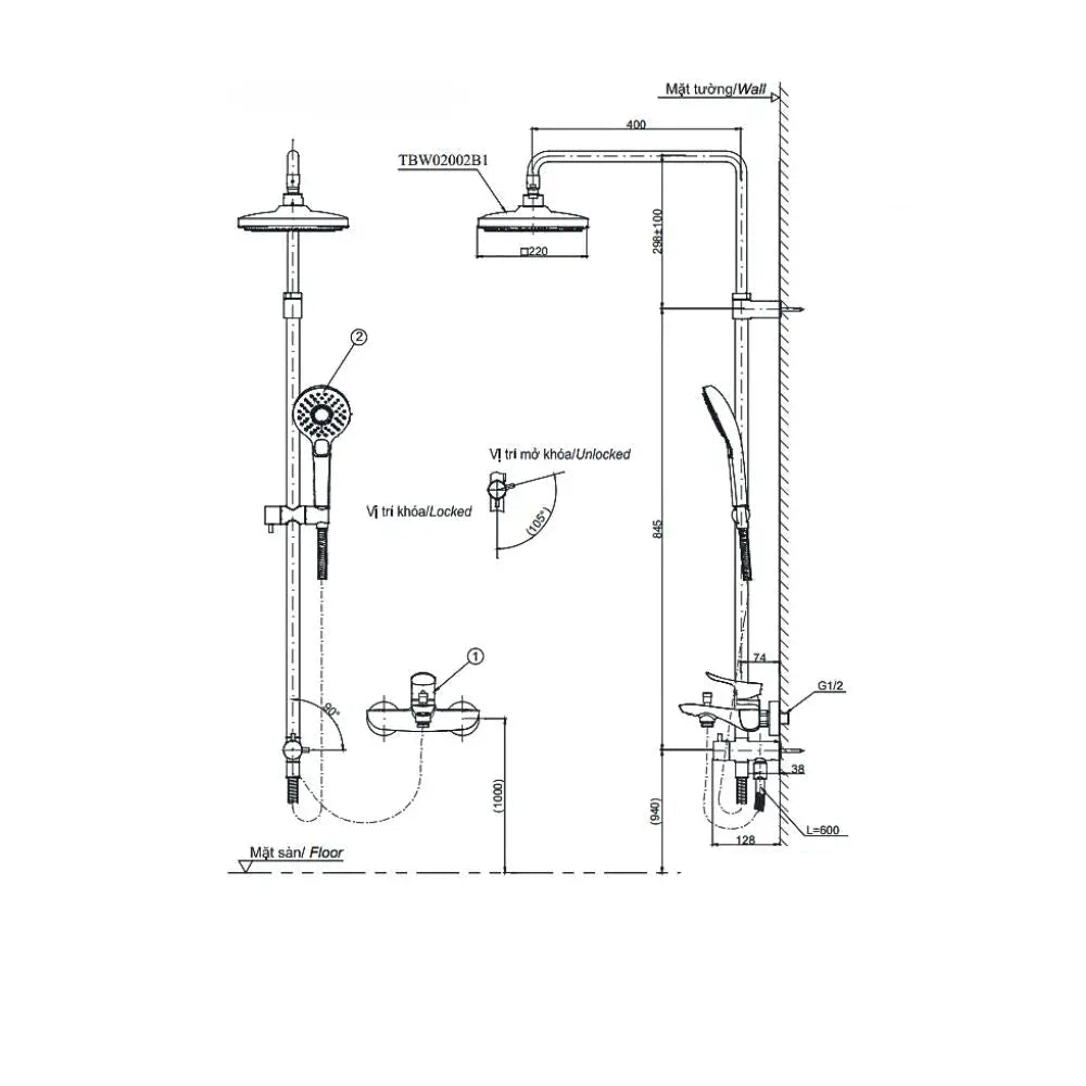 Sen cây TBW02002B TBW02002B1 TBW02002BA | Thiết Bị Vệ Sinh TOTO