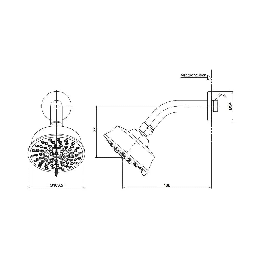Bát sen gắn tường TBW03001B | Thiết Bị Vệ Sinh TOTO