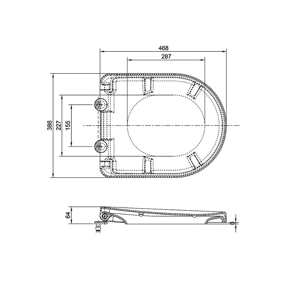 Nắp đóng êm TC384CVK#W | Thiết Bị Vệ Sinh TOTO