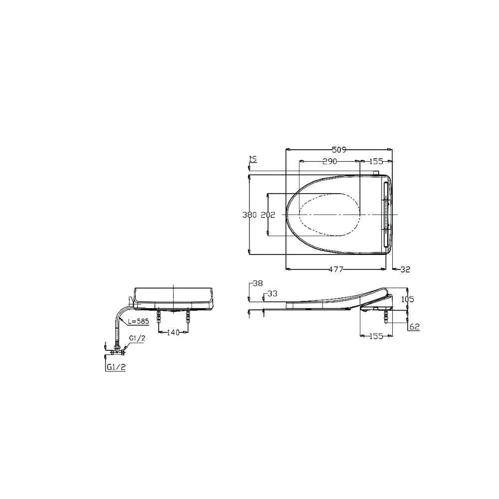 Tcw1211A#Nw1 Nắp Rửa Cơ Ecowasher