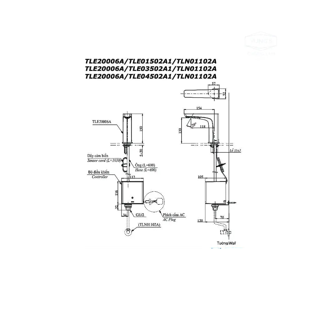 Vòi chậu rửa cảm ứng TLE20006A | Thiết Bị Vệ Sinh TOTO