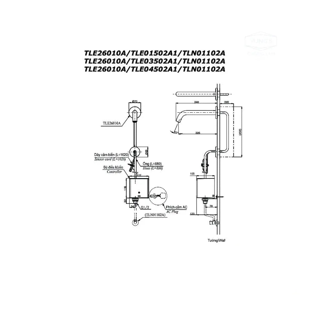 Vòi cảm ứng tự động TLE26010A | Thiết Bị Vệ Sinh TOTO