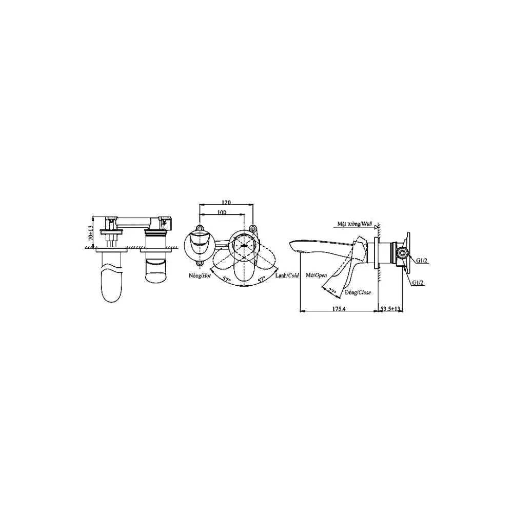 Tlg01310Bb Vòi Lavabo Nóng Lạnh