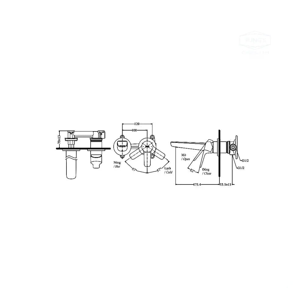 Tlg03307Bb Vòi Lavabo Nóng Lạnh