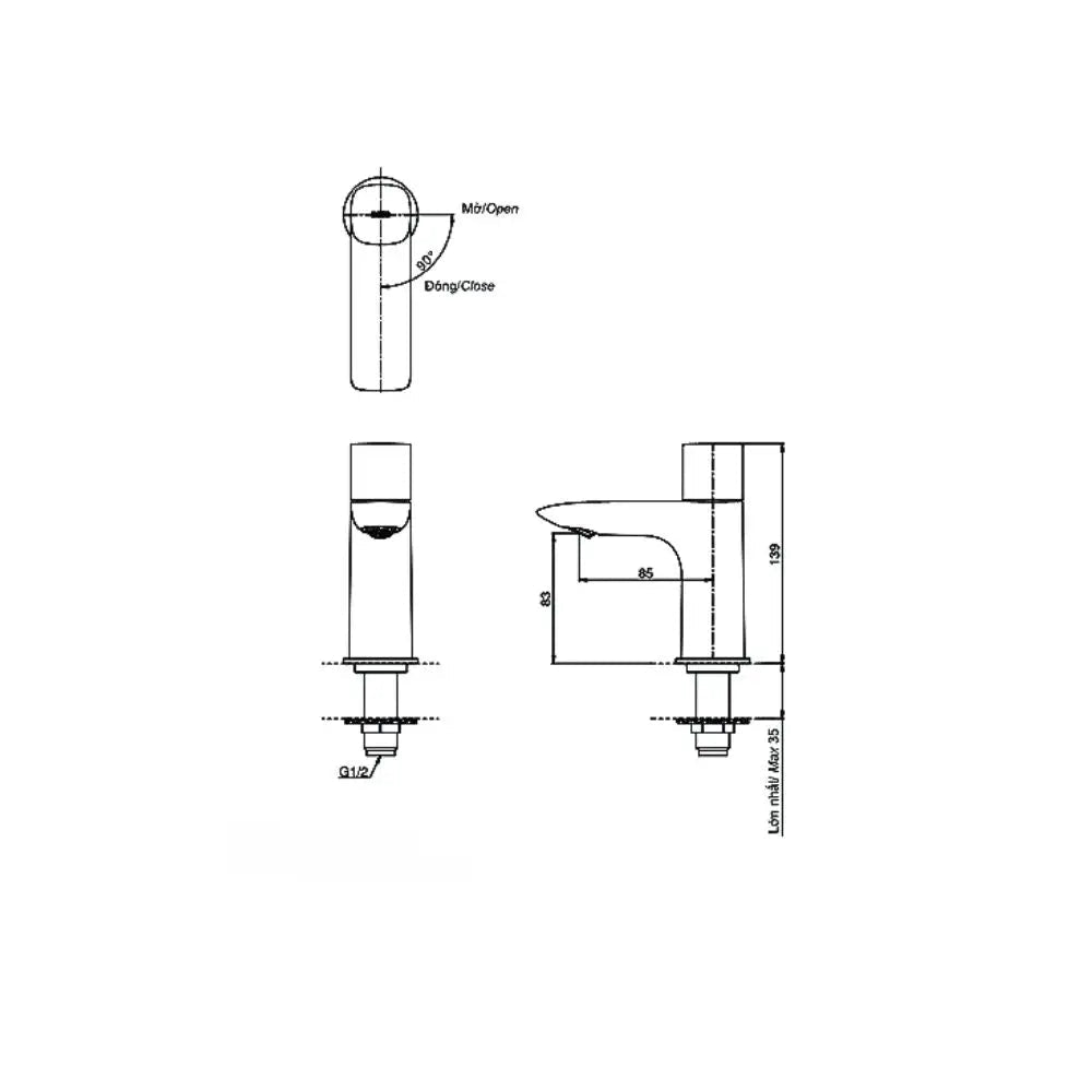 Tlg04101B Vòi Lavabo Lạnh